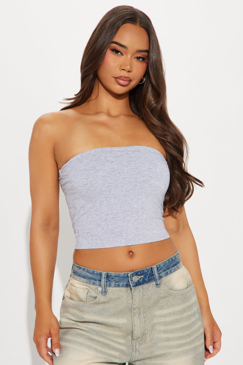 Miranda Tube Top - Heather Grey