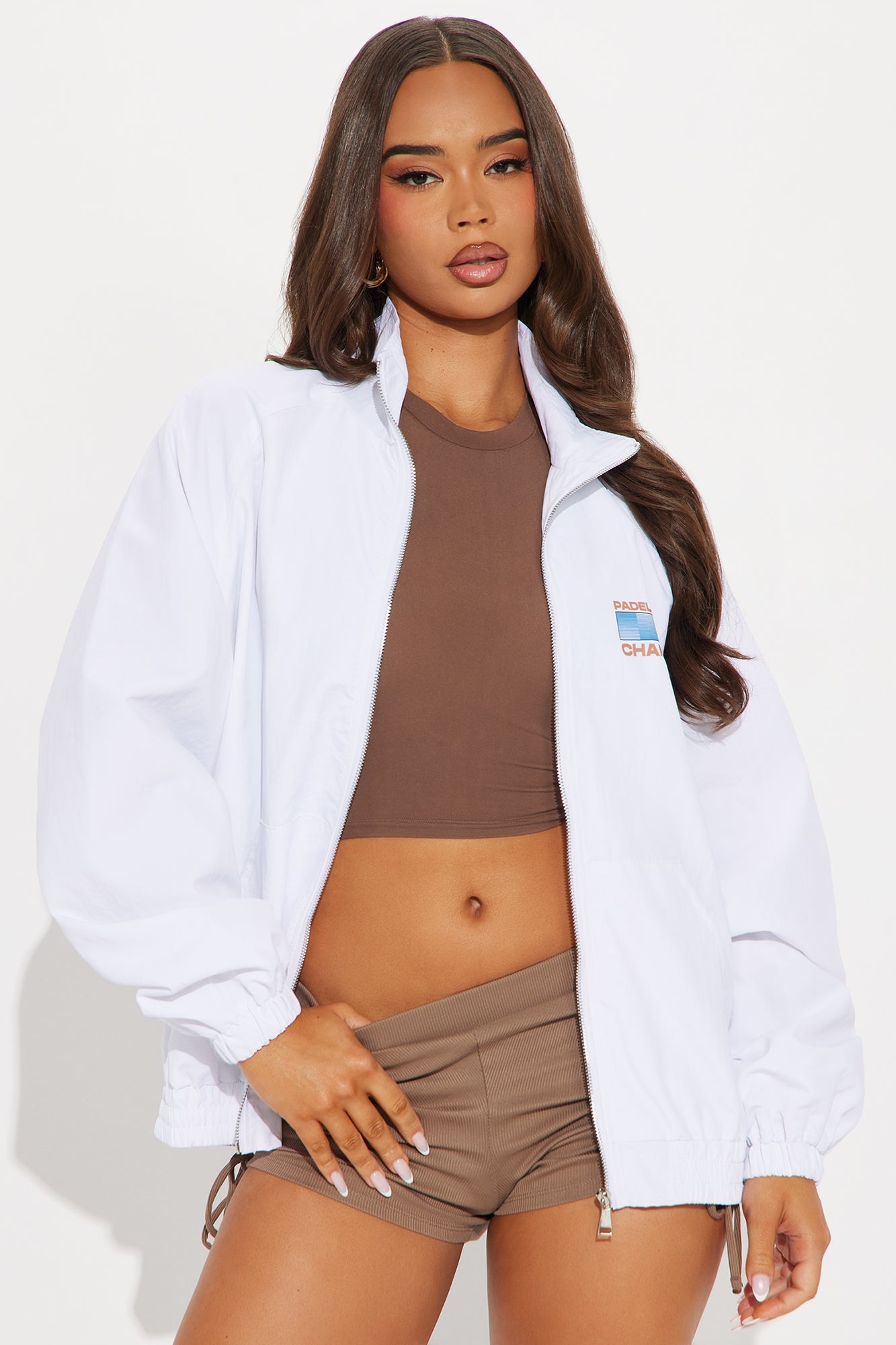 Champions Athletic Sporty Windbreaker - White