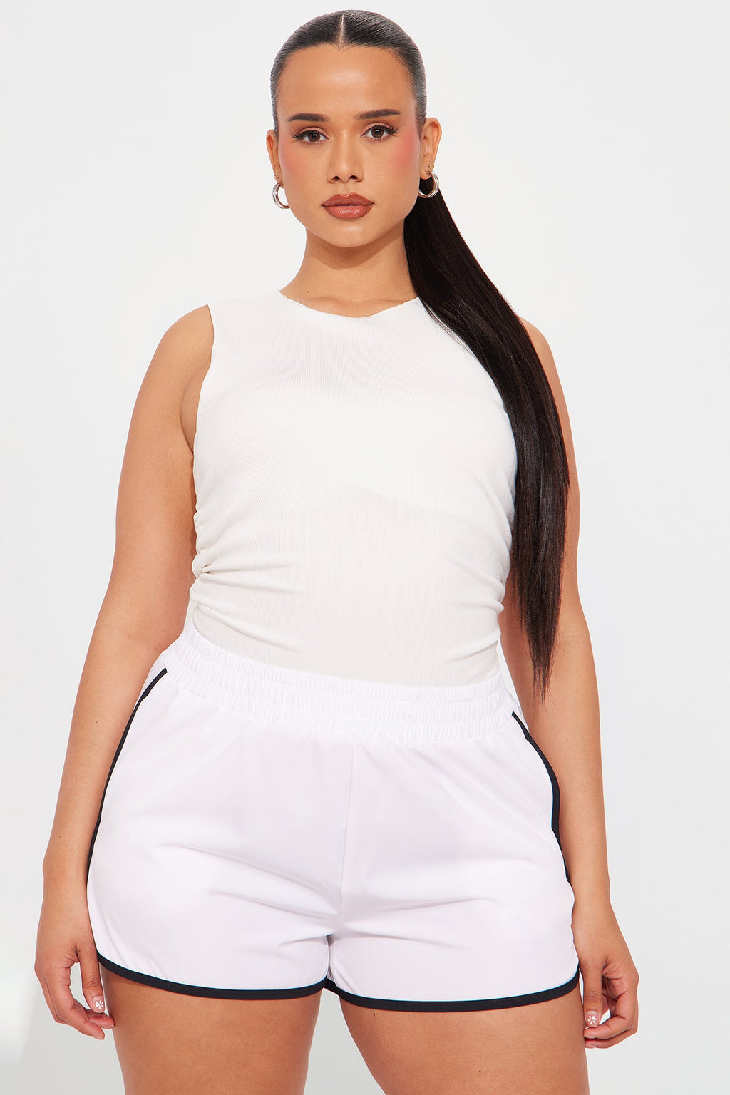 Clubhouse Crew Seamless Ribbed Active Top - White