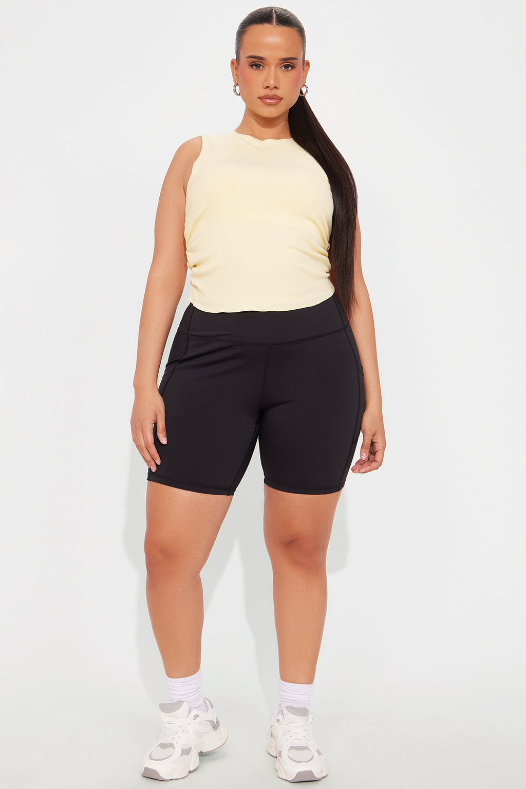 Clubhouse Crew Seamless Ribbed Active Top - Butter Yellow