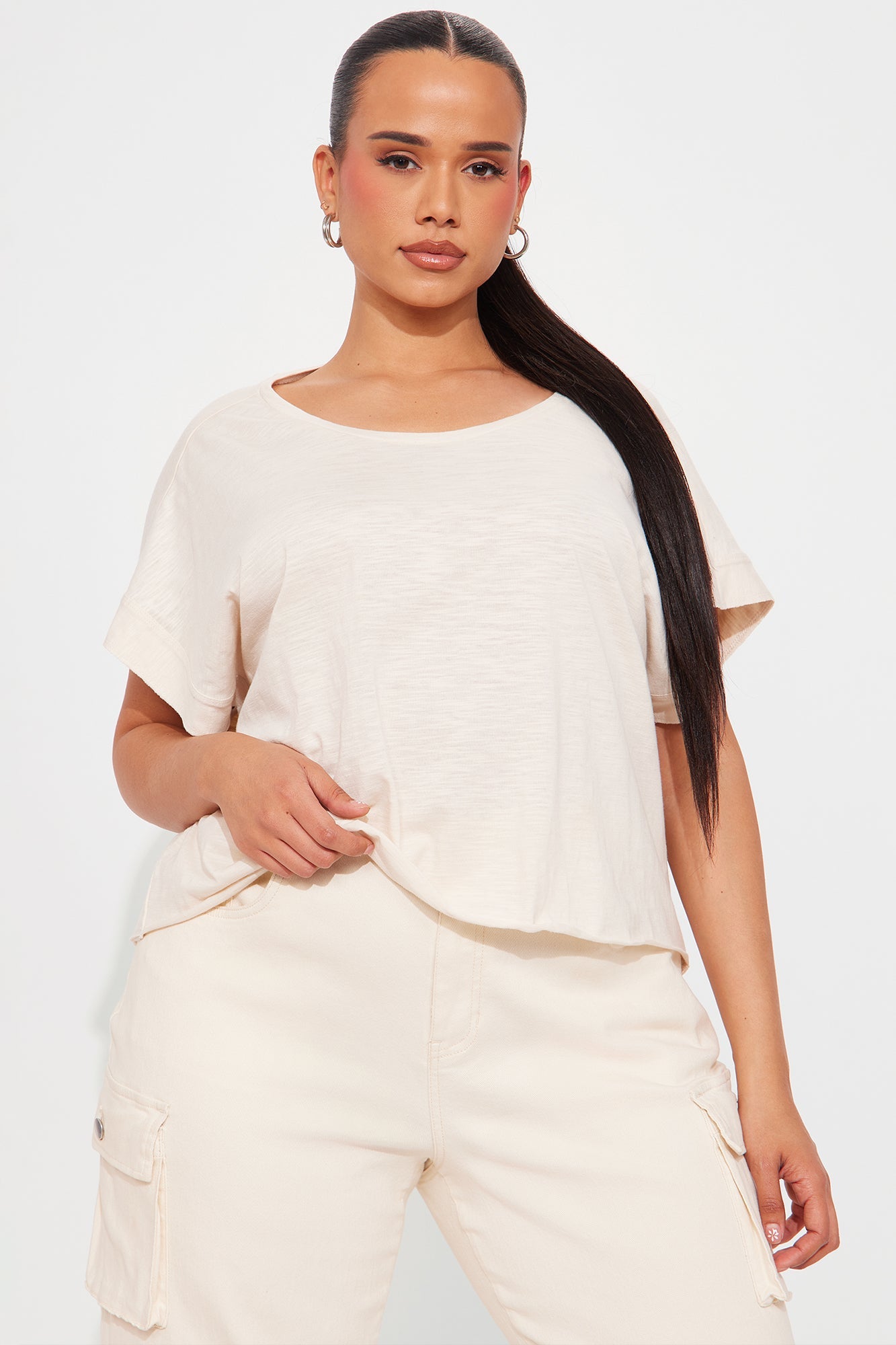 Everyday Active Slub Tee - Cream