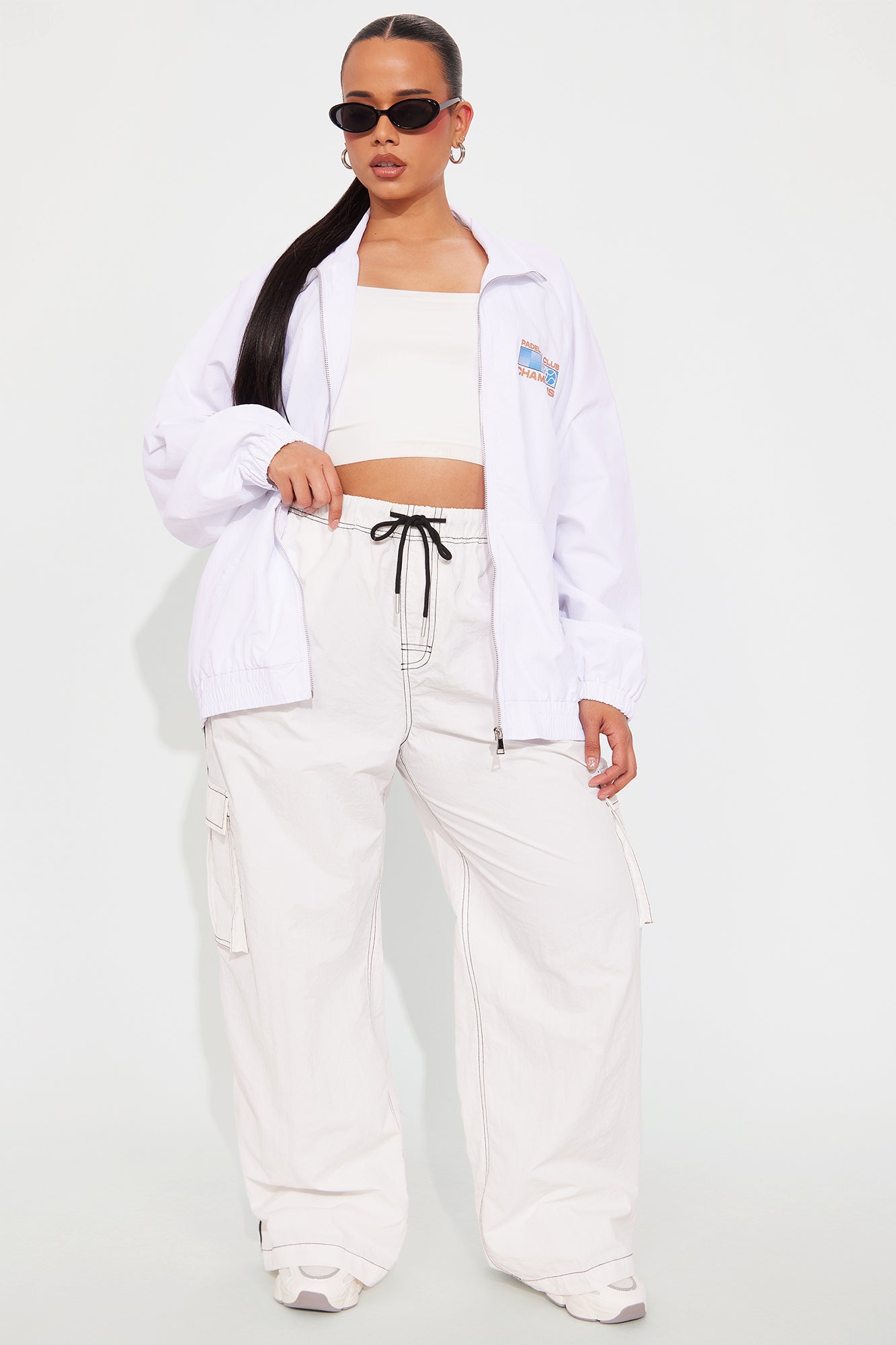 Champions Athletic Sporty Windbreaker - White