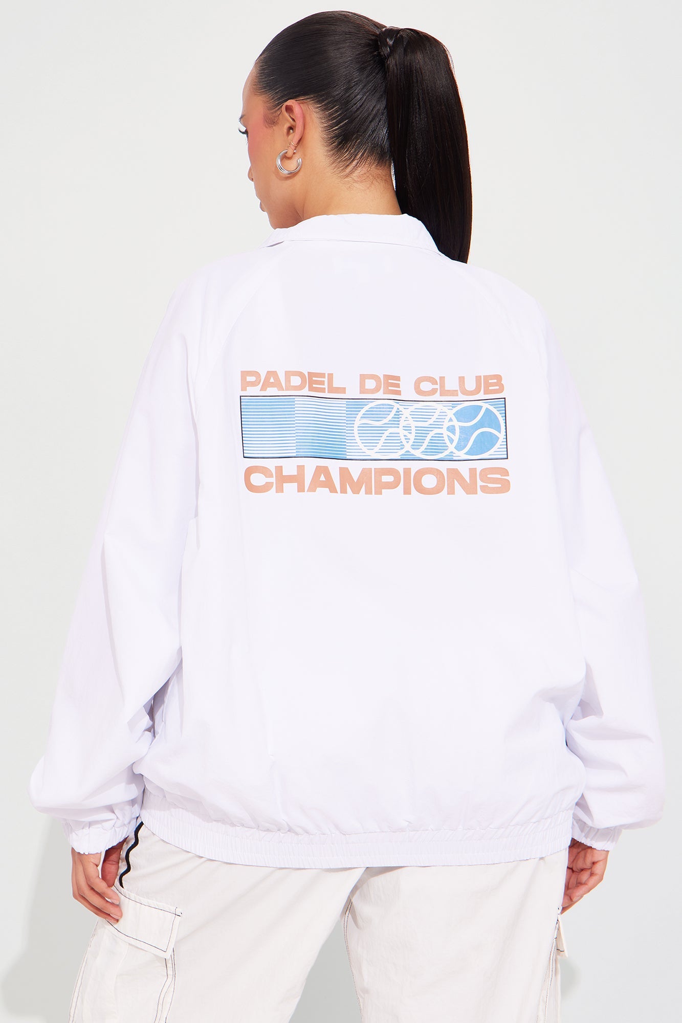 Champions Athletic Sporty Windbreaker - White