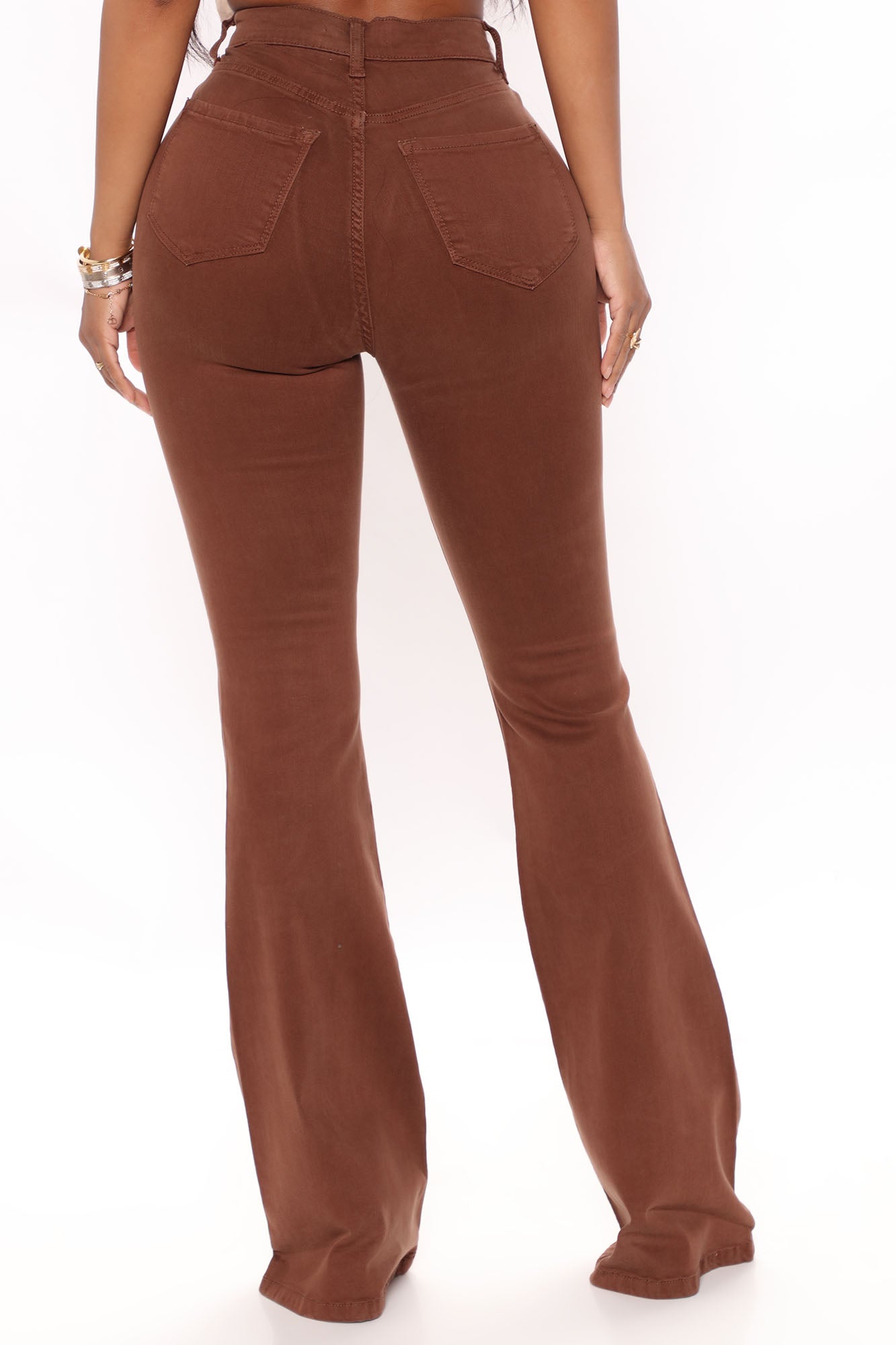 Deep In My Soul Flare Jeans - Brown