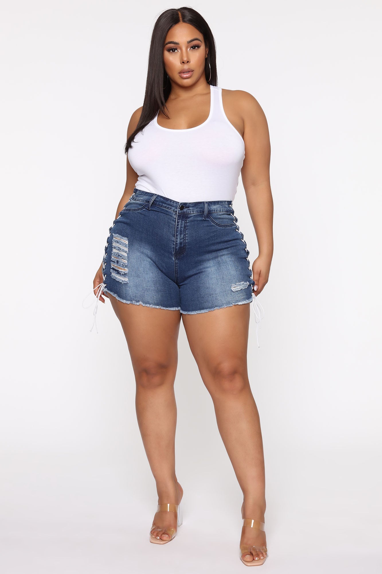 Divine Basic Tank Bodysuit - White