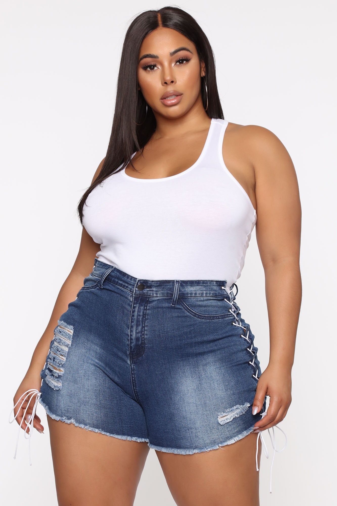 Divine Basic Tank Bodysuit - White