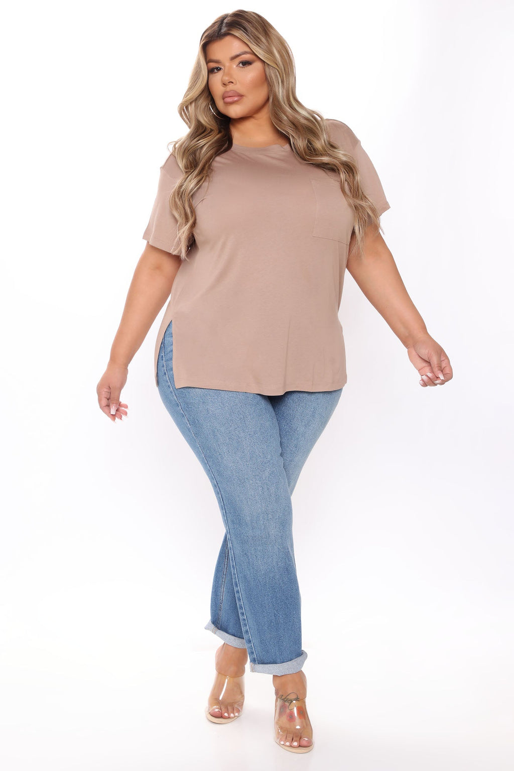 Laid Back Chillin' Pocket Tee - Mocha