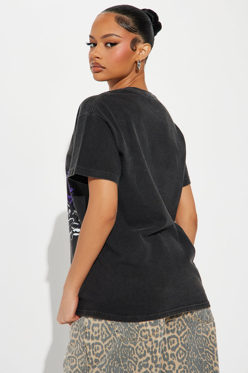 Outkast Washed Oversized Tee - Black