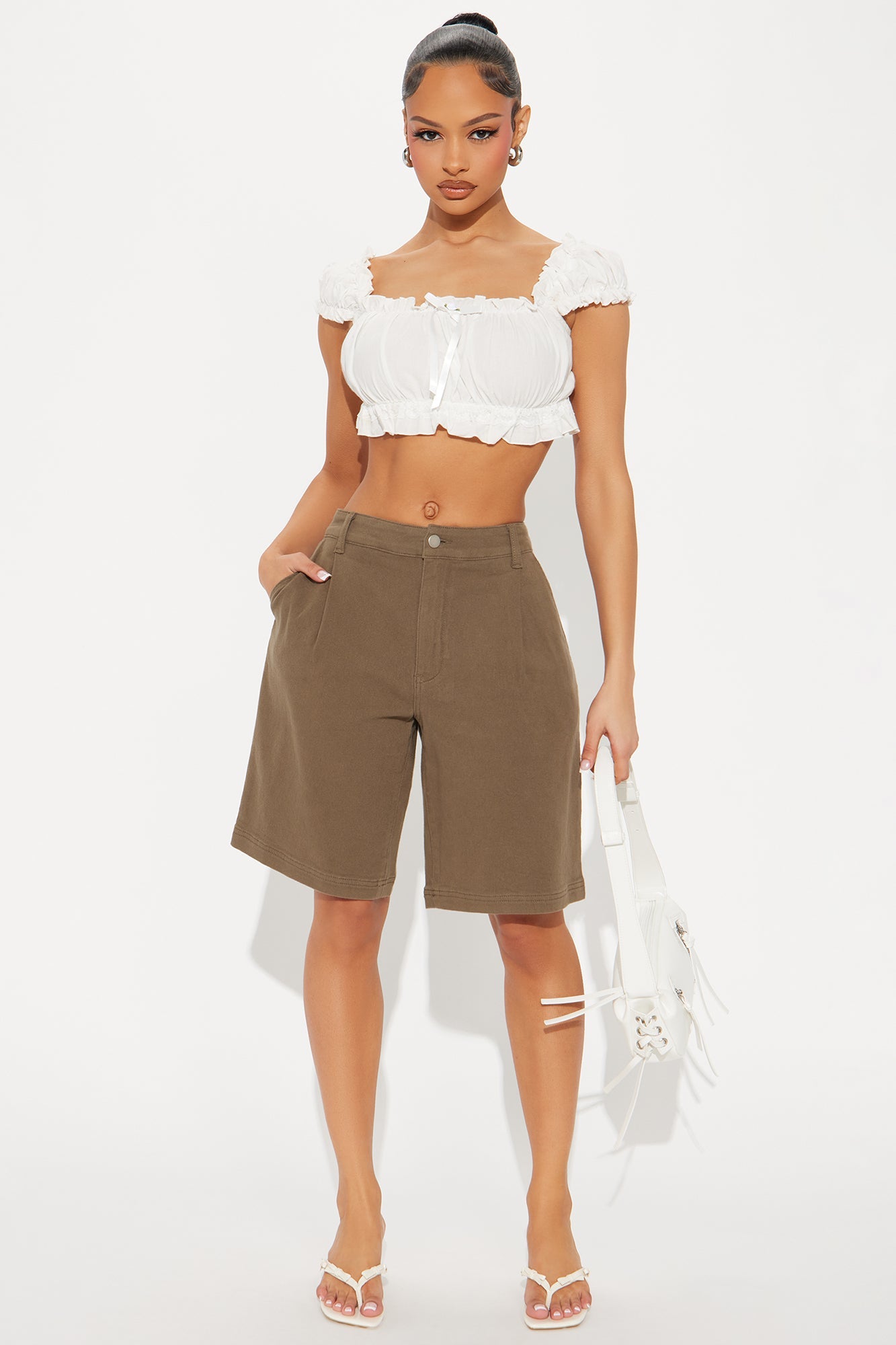Adessa Bermuda Short - Olive