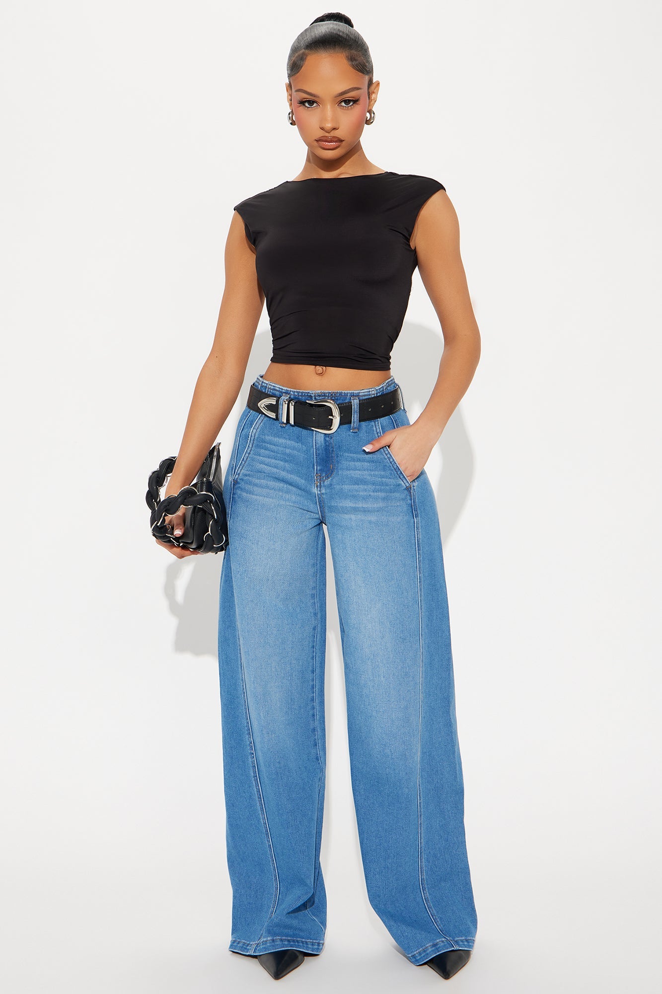 Lena Trouser Jeans - Medium Wash