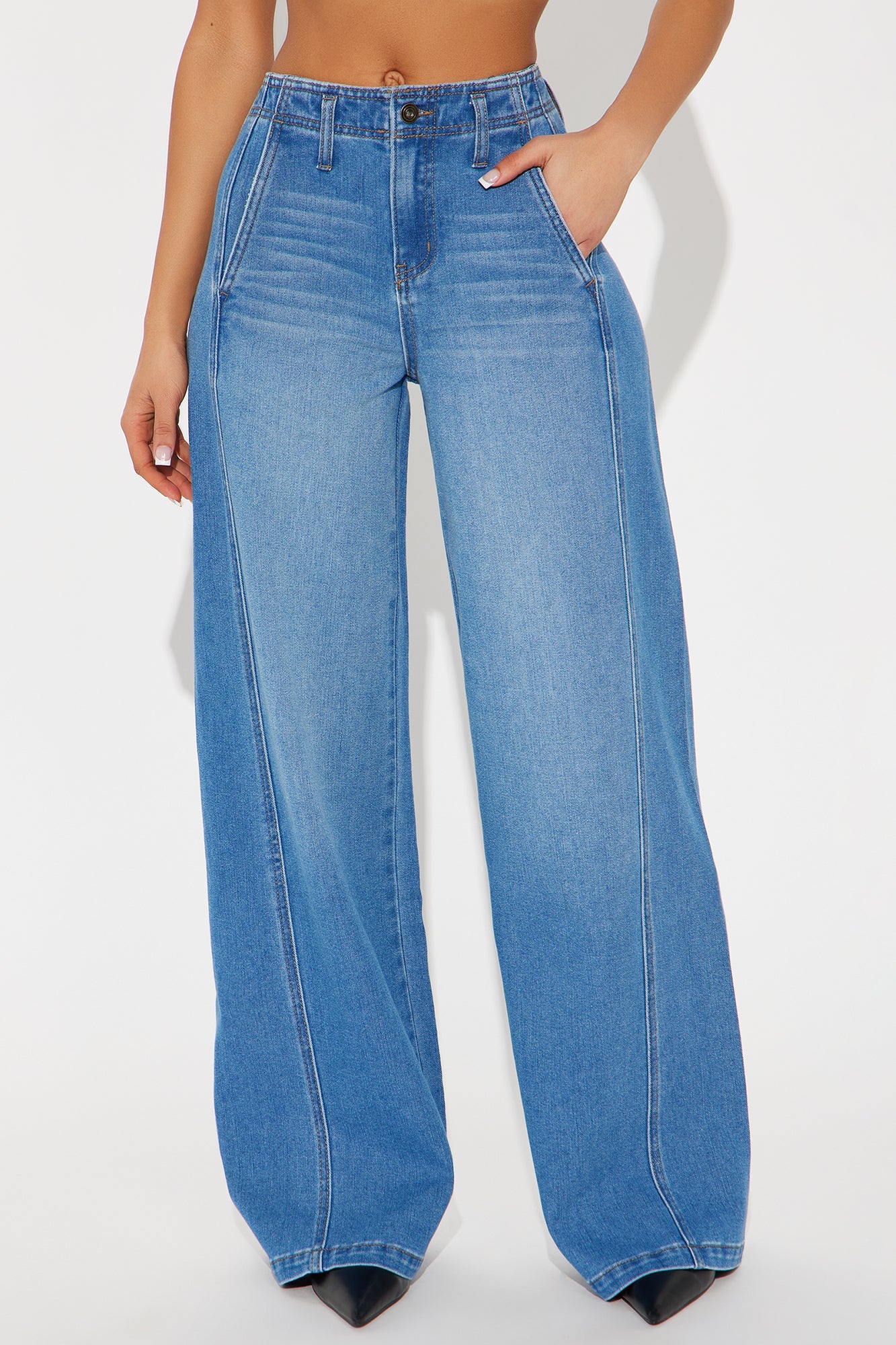 Lena Trouser Jeans - Medium Wash