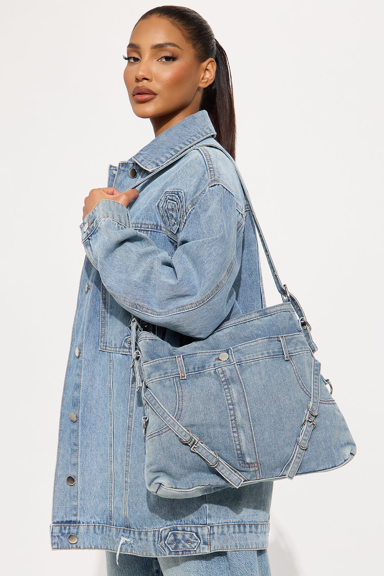 Be My Baby Denim Handbag - Denim