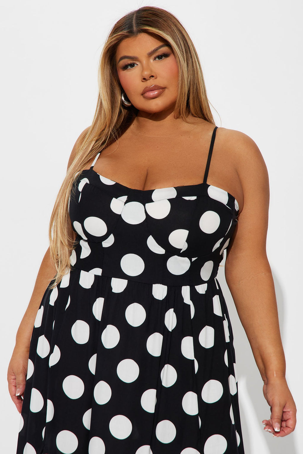 Anna Maxi Dress - Black/White