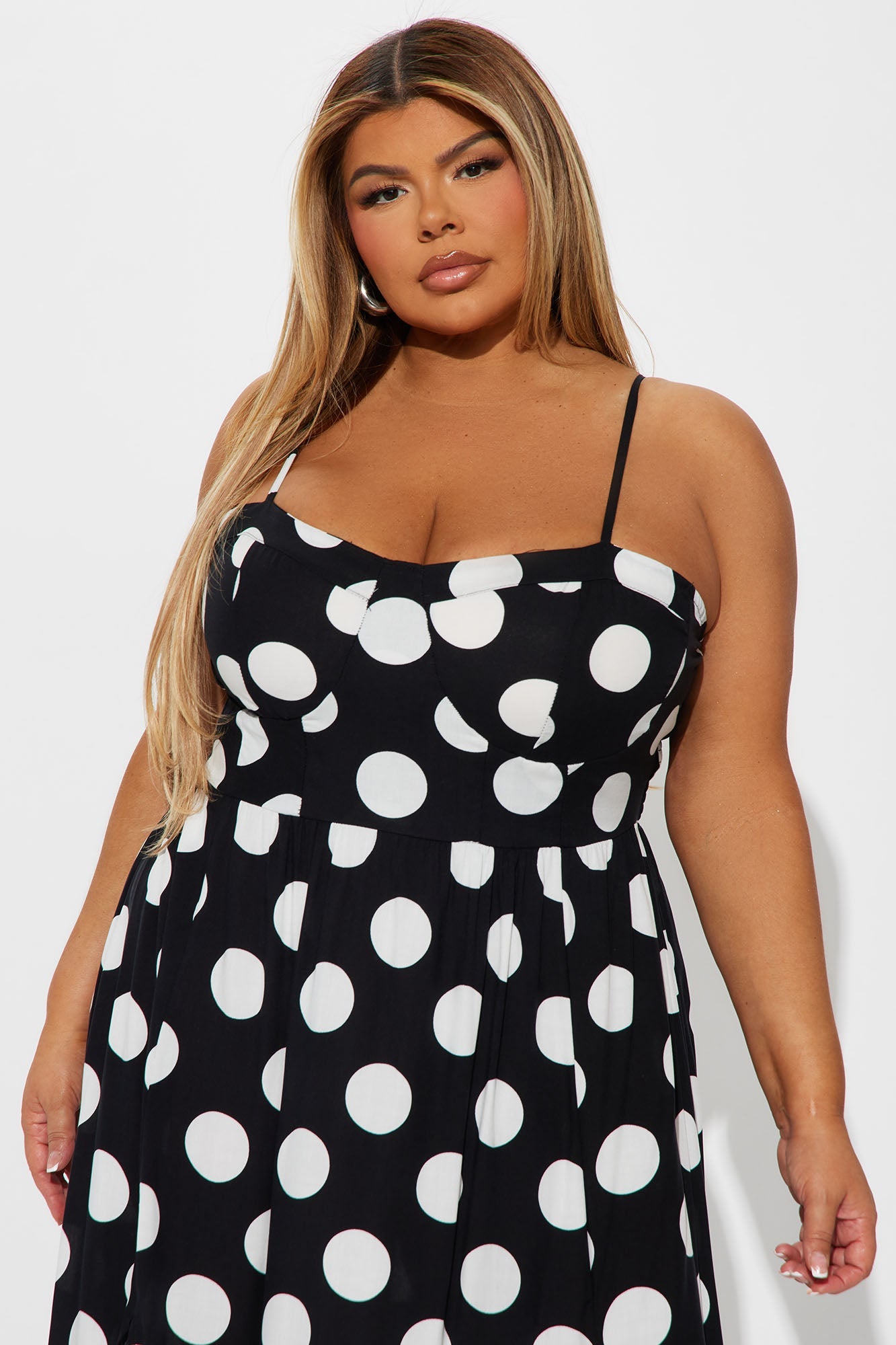 Anna Maxi Dress - Black/White