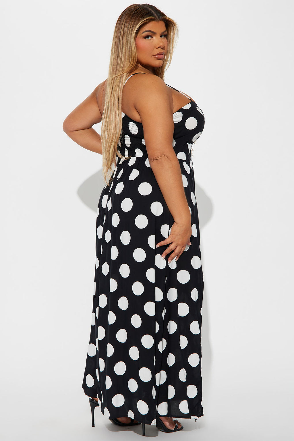 Anna Maxi Dress - Black/White