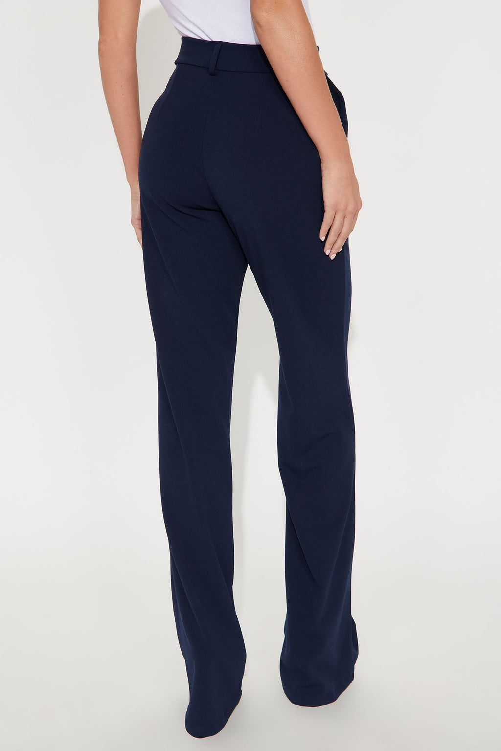 Tall Heidi Wide Leg Trouser Pant - Navy
