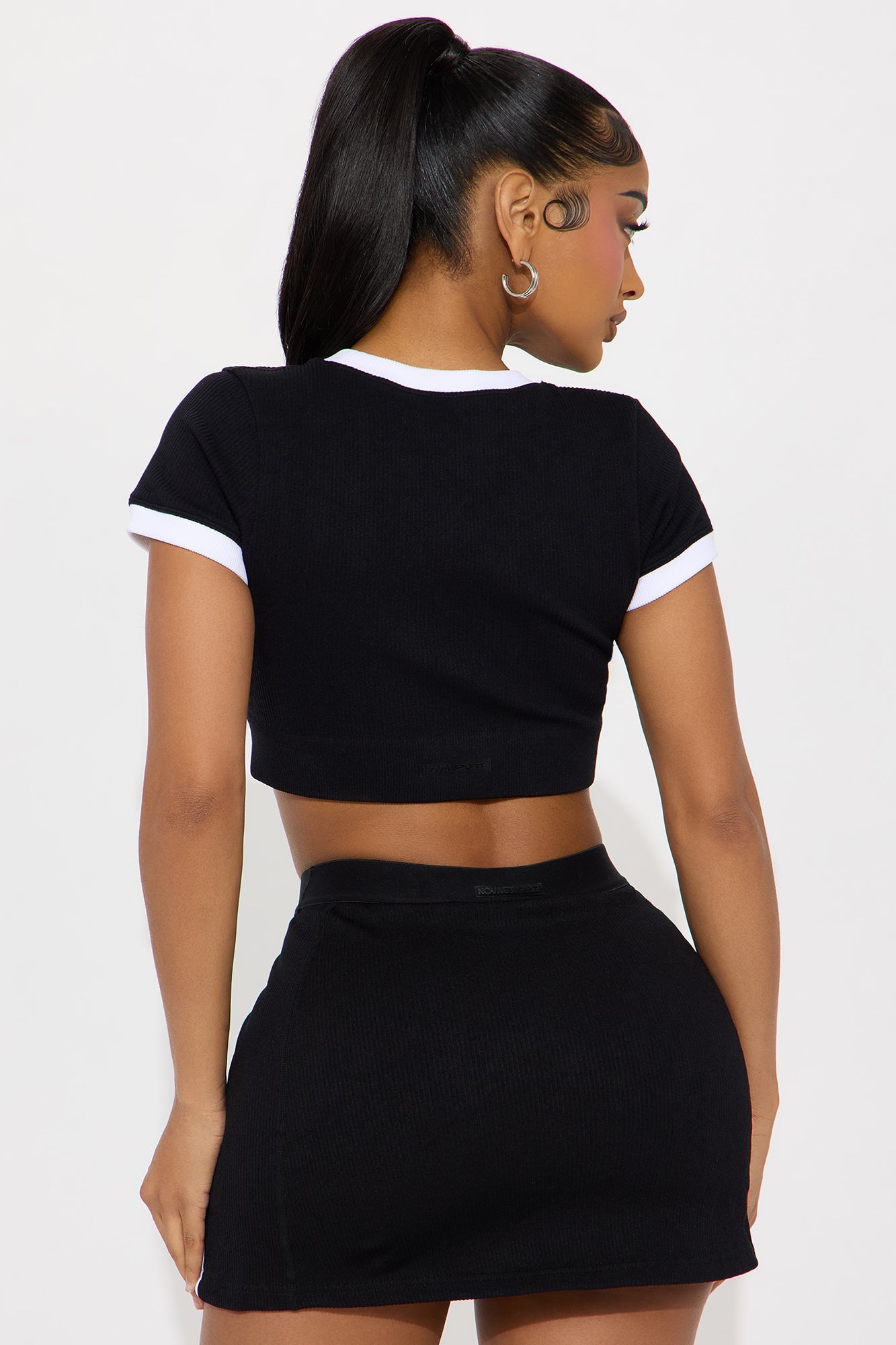 Members Only Effortless Seamless Active Top - Black