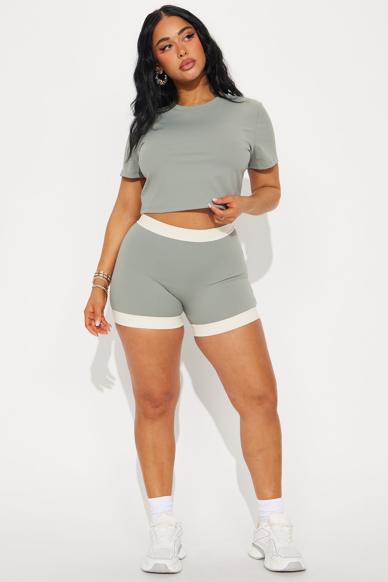 Feel The Breeze Active Top - Sage