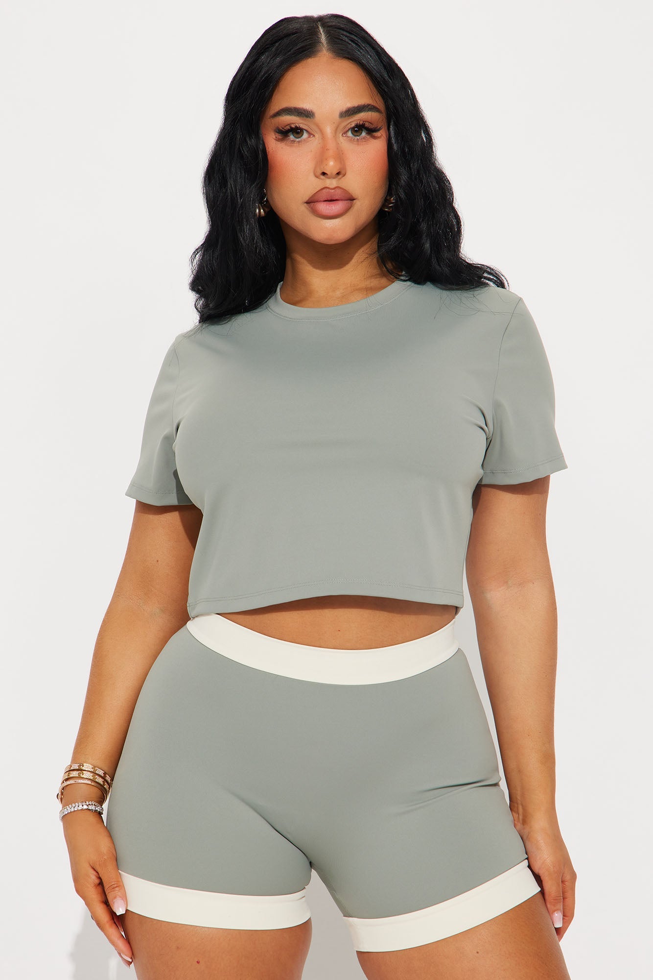 Feel The Breeze Active Top - Sage