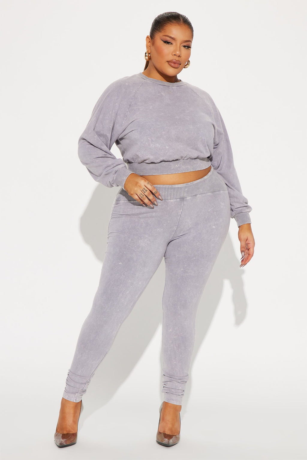 Keep It Going Pant Set - Grey