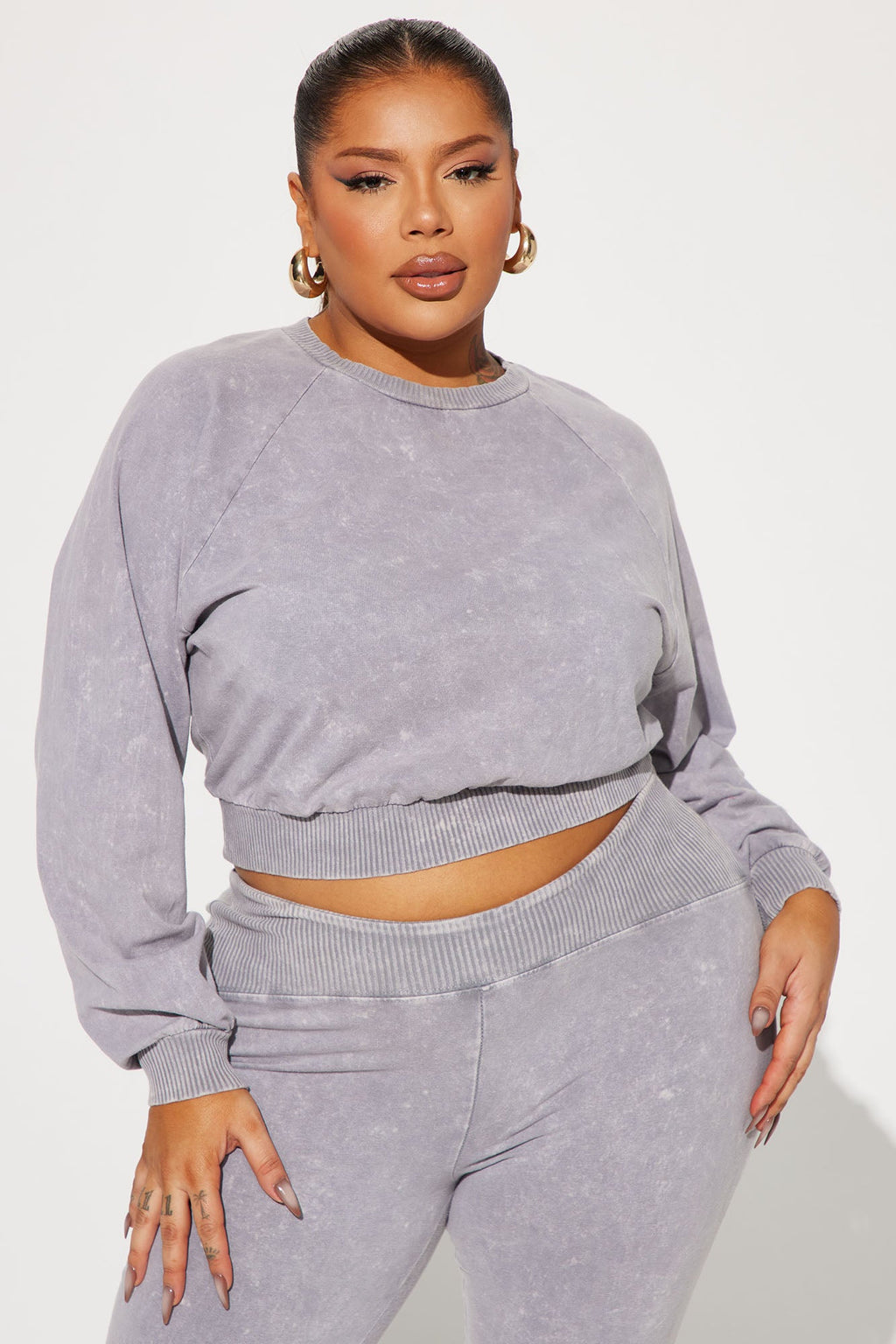 Keep It Going Pant Set - Grey