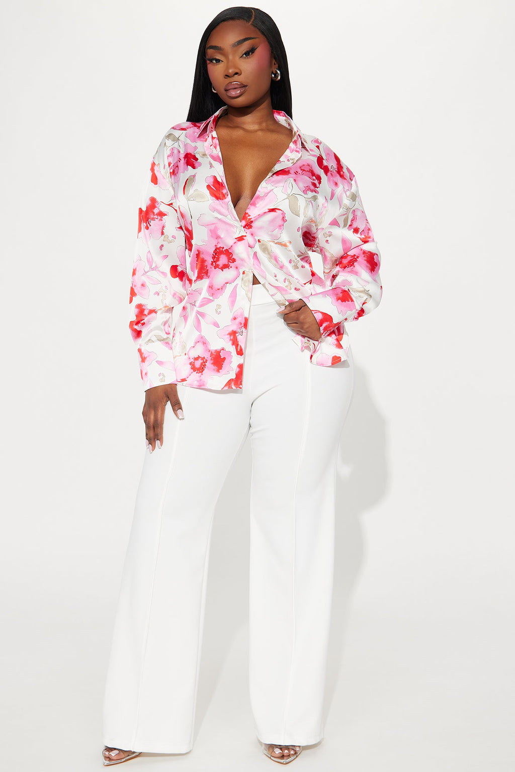 Primrose Floral Shirt - Ivory/combo