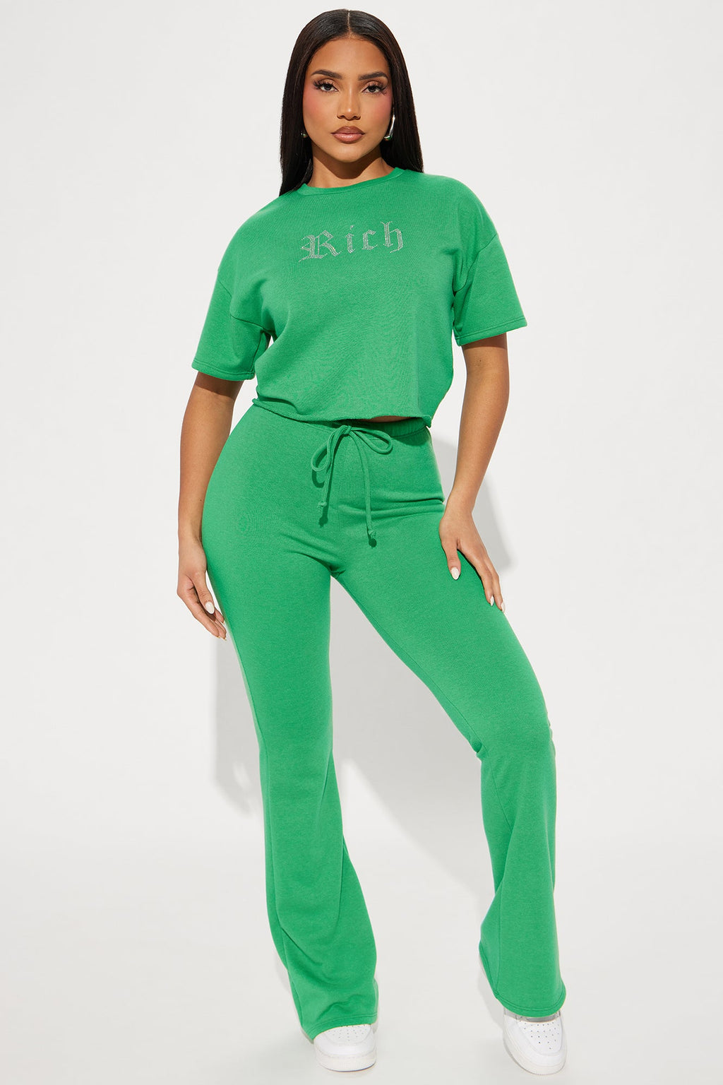 Rich Girl Pant Set - Kelly Green