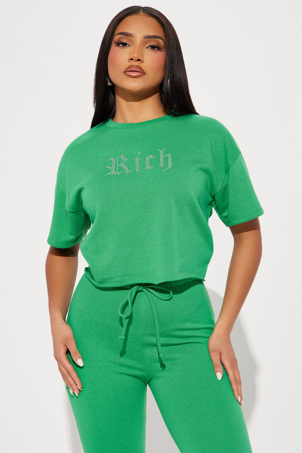 Rich Girl Pant Set - Kelly Green