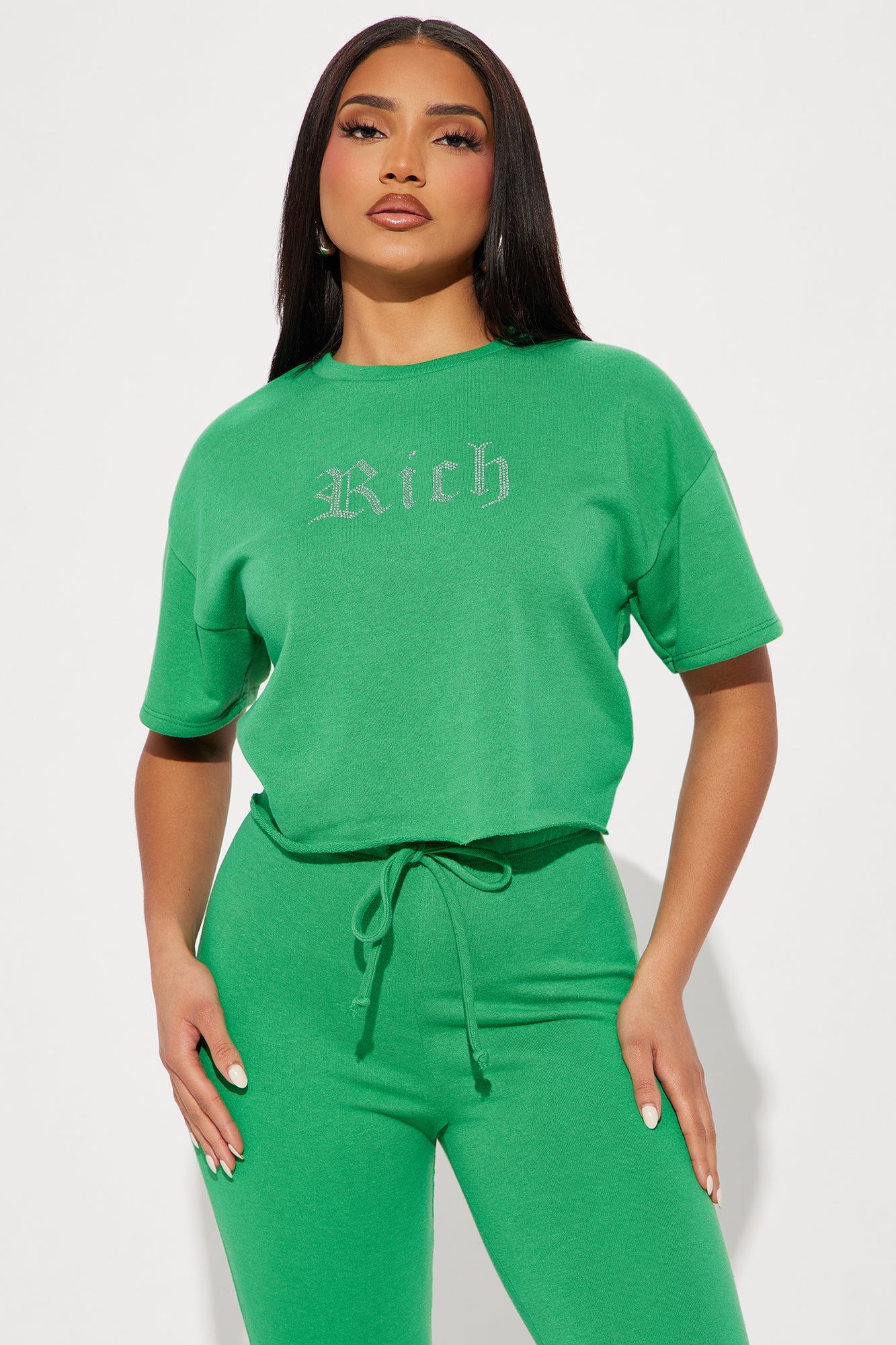 Rich Girl Pant Set - Kelly Green