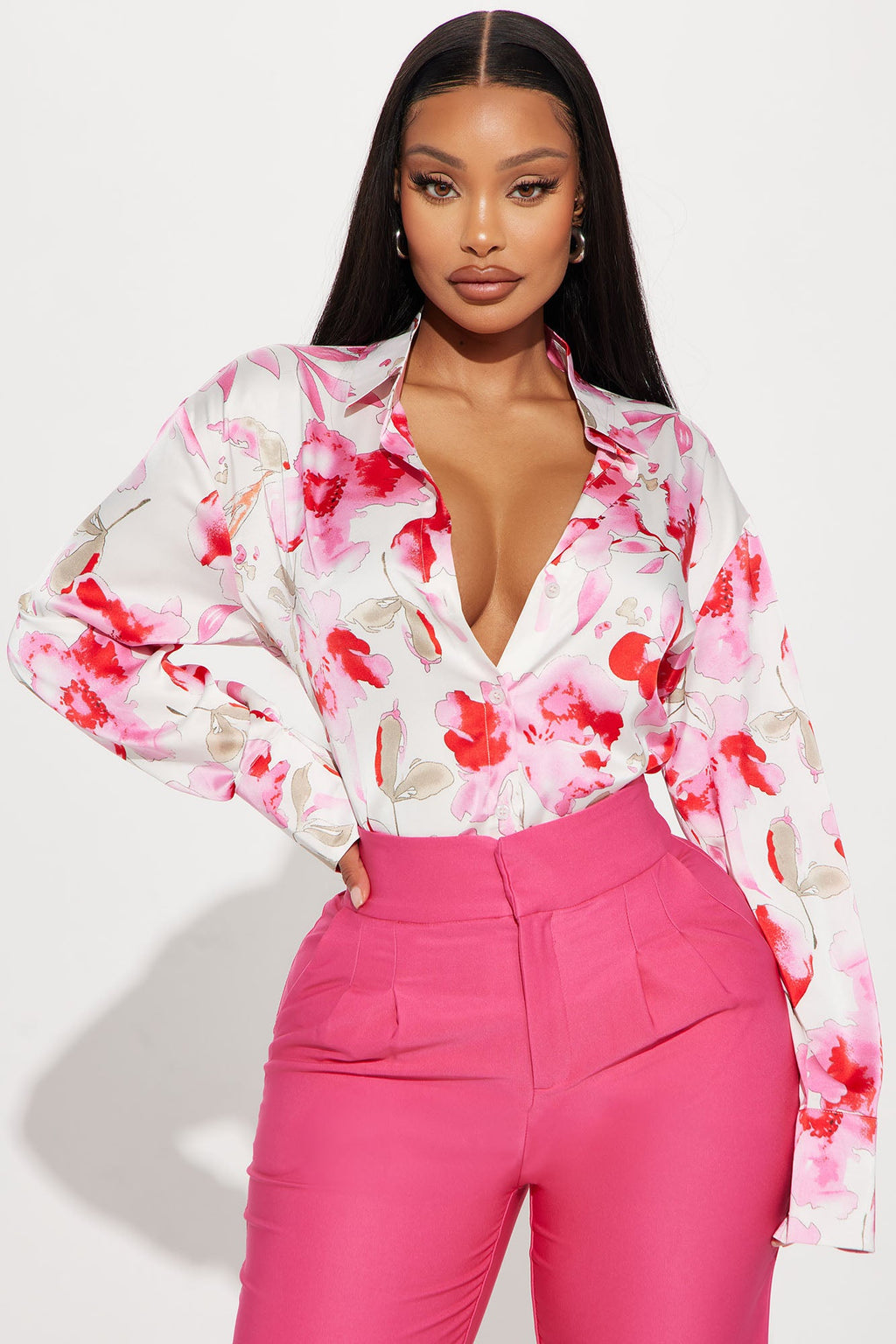 Primrose Floral Shirt - Ivory/combo