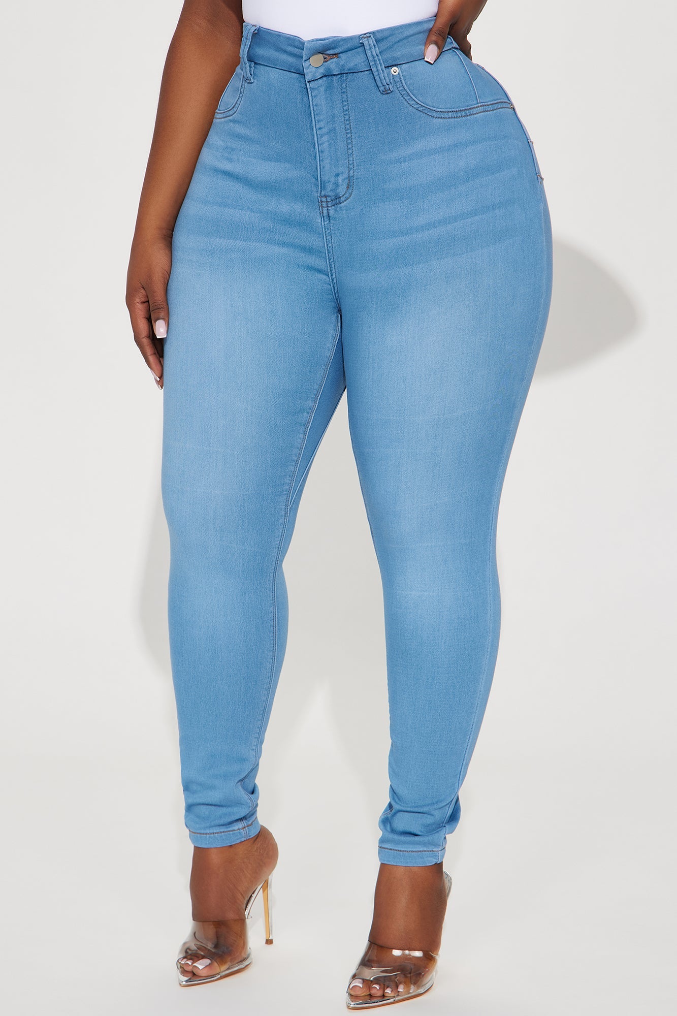 Can't Deny You Sculpting Skinny Jeans - Light Wash