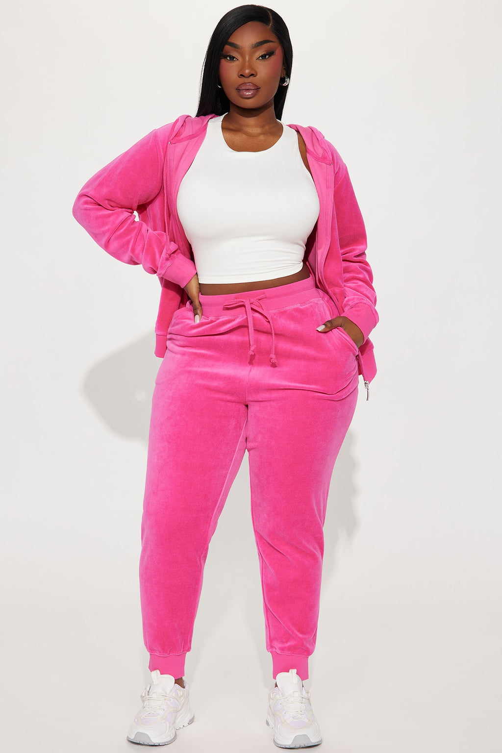 The Original Trendsetter Velour Set - Bubblegum Pink