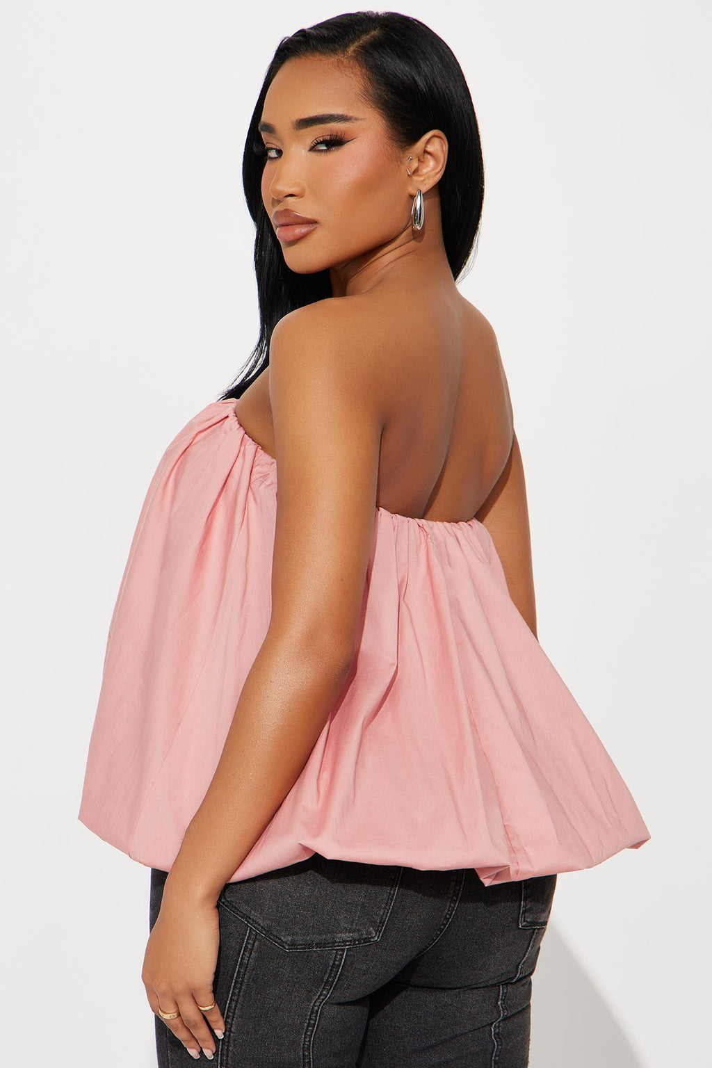 Brunch Date Bubble Top - Pink