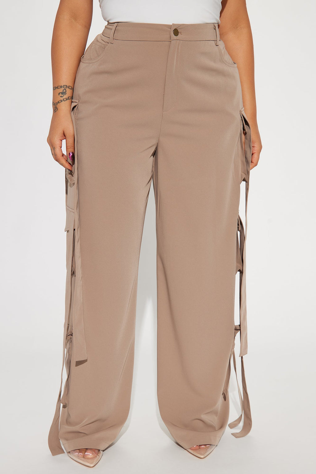 Archive Me Cargo Wide Leg Pant - Khaki