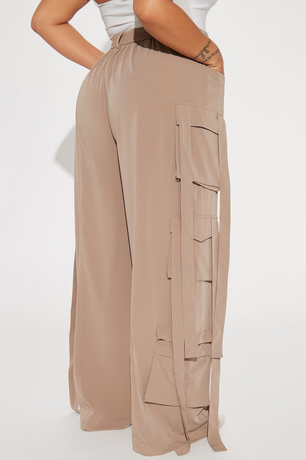 Archive Me Cargo Wide Leg Pant - Khaki