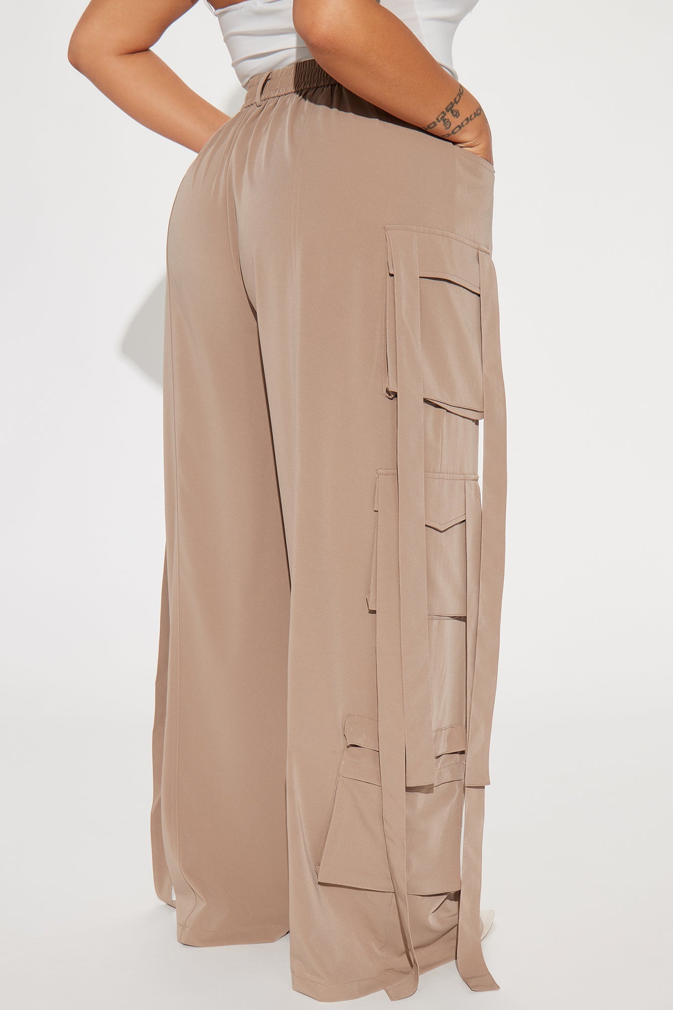 Archive Me Cargo Wide Leg Pant - Khaki
