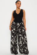 Beautiful Moments Wide Leg Pant - Black/White