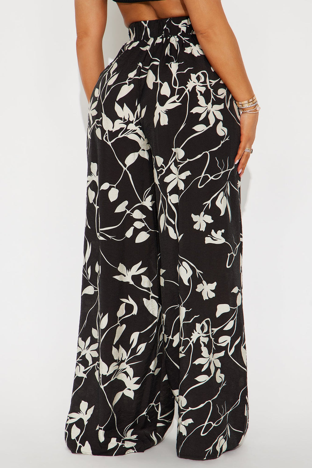 Beautiful Moments Wide Leg Pant - Black/White