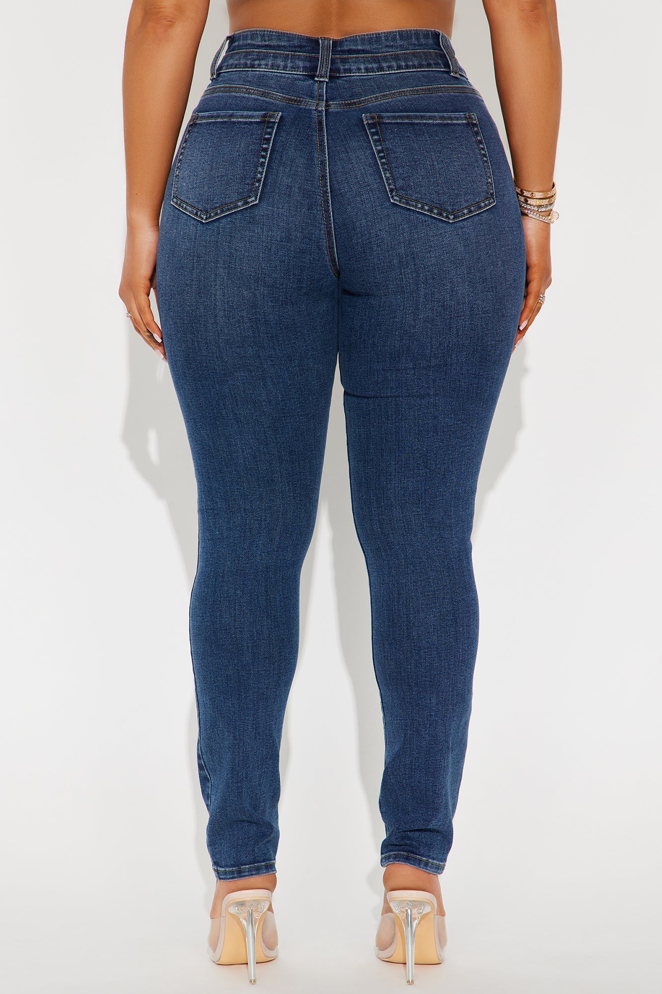 Adenna Stretch Skinny Jeans - Dark Wash