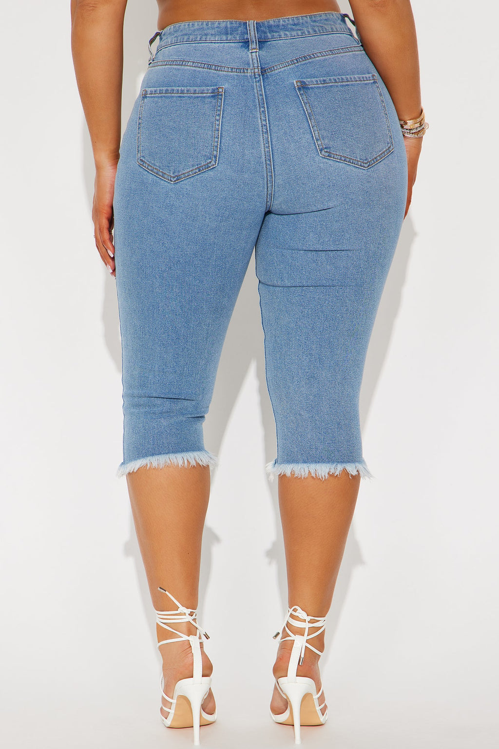Live In My Skinny Denim Capri Jeans - Medium Wash