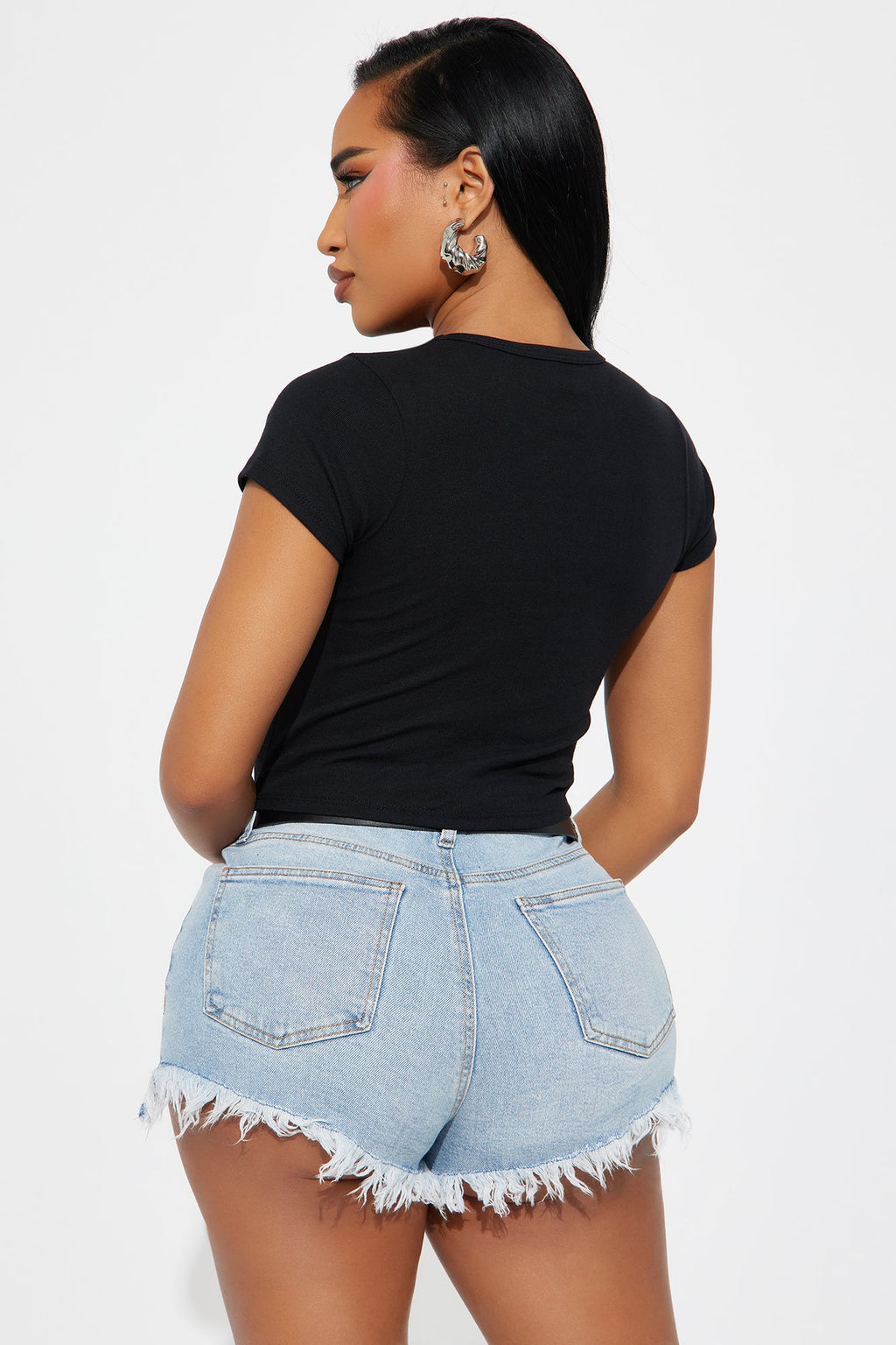 MUKBANG Baby Tee - Black