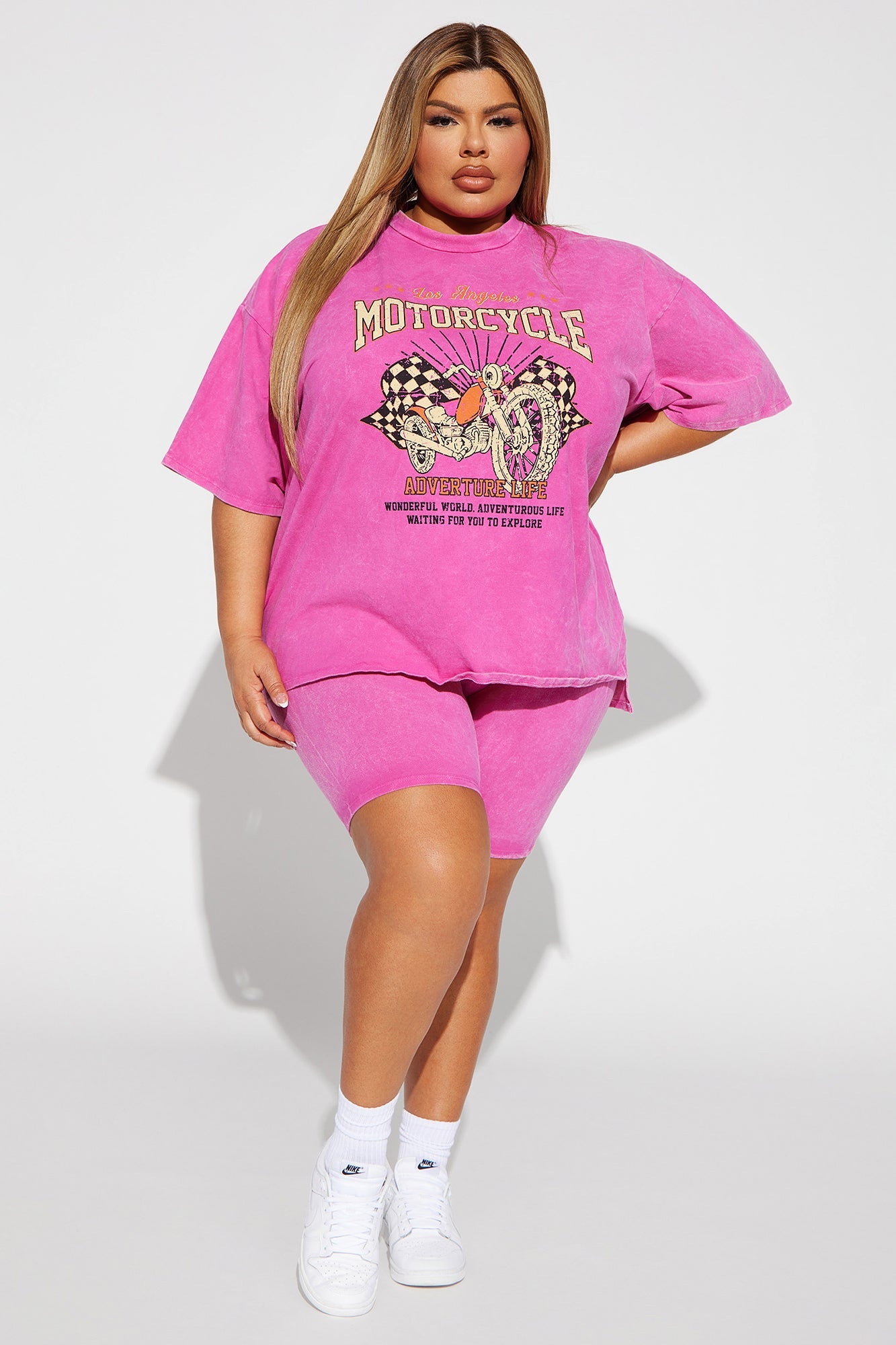 Adventure Rider Short Set - Pink