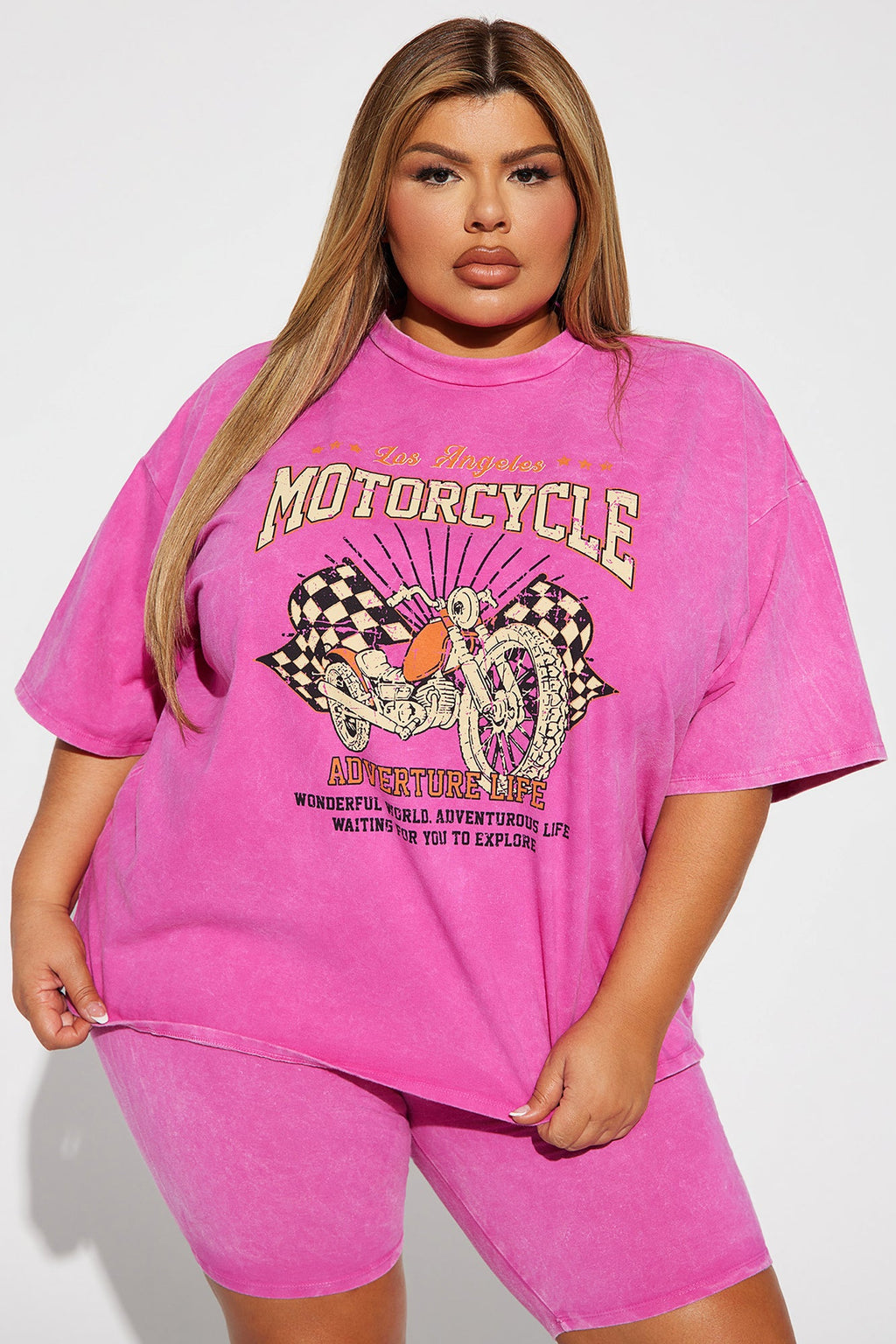 Adventure Rider Short Set - Pink