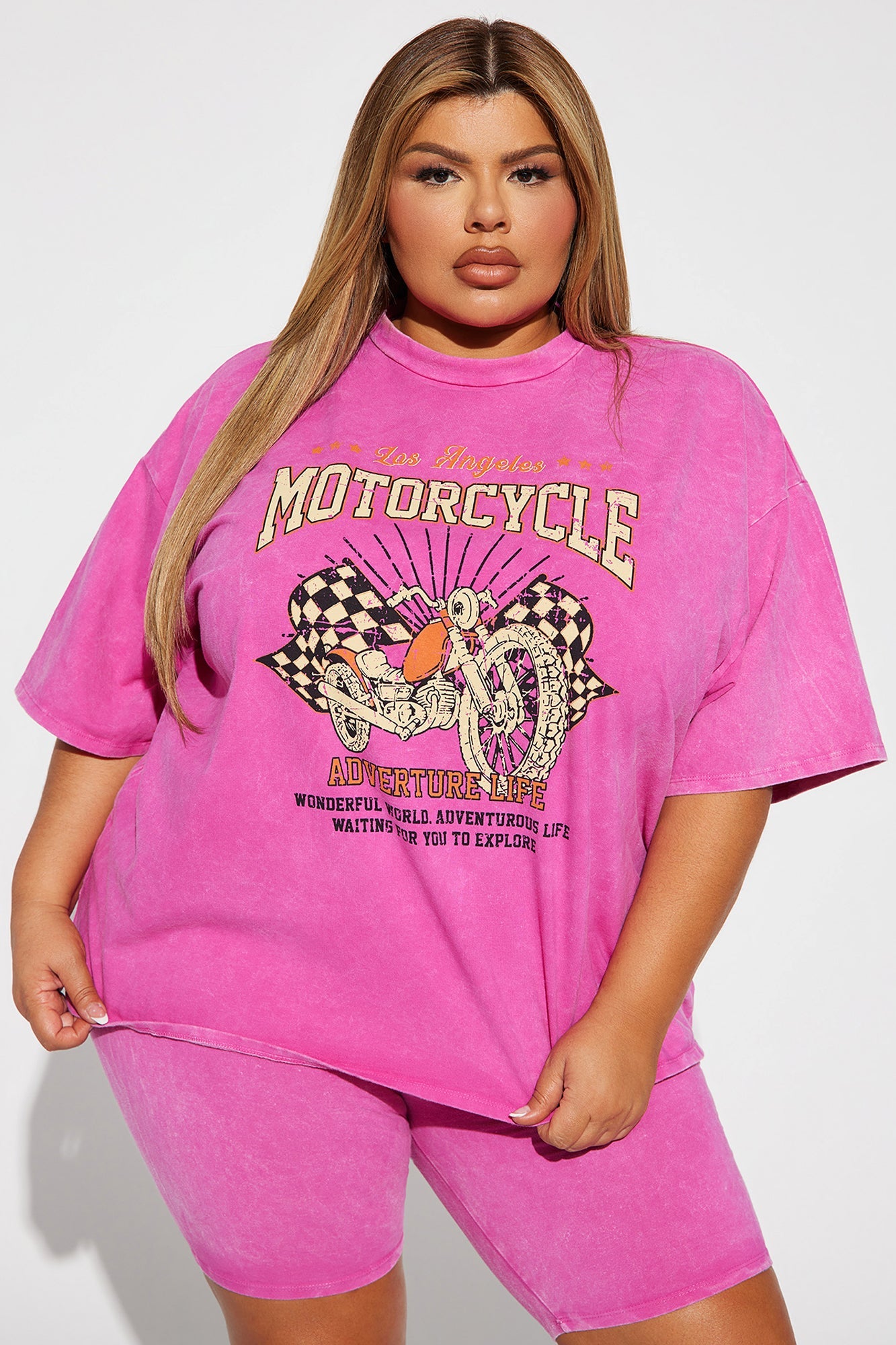 Adventure Rider Short Set - Pink