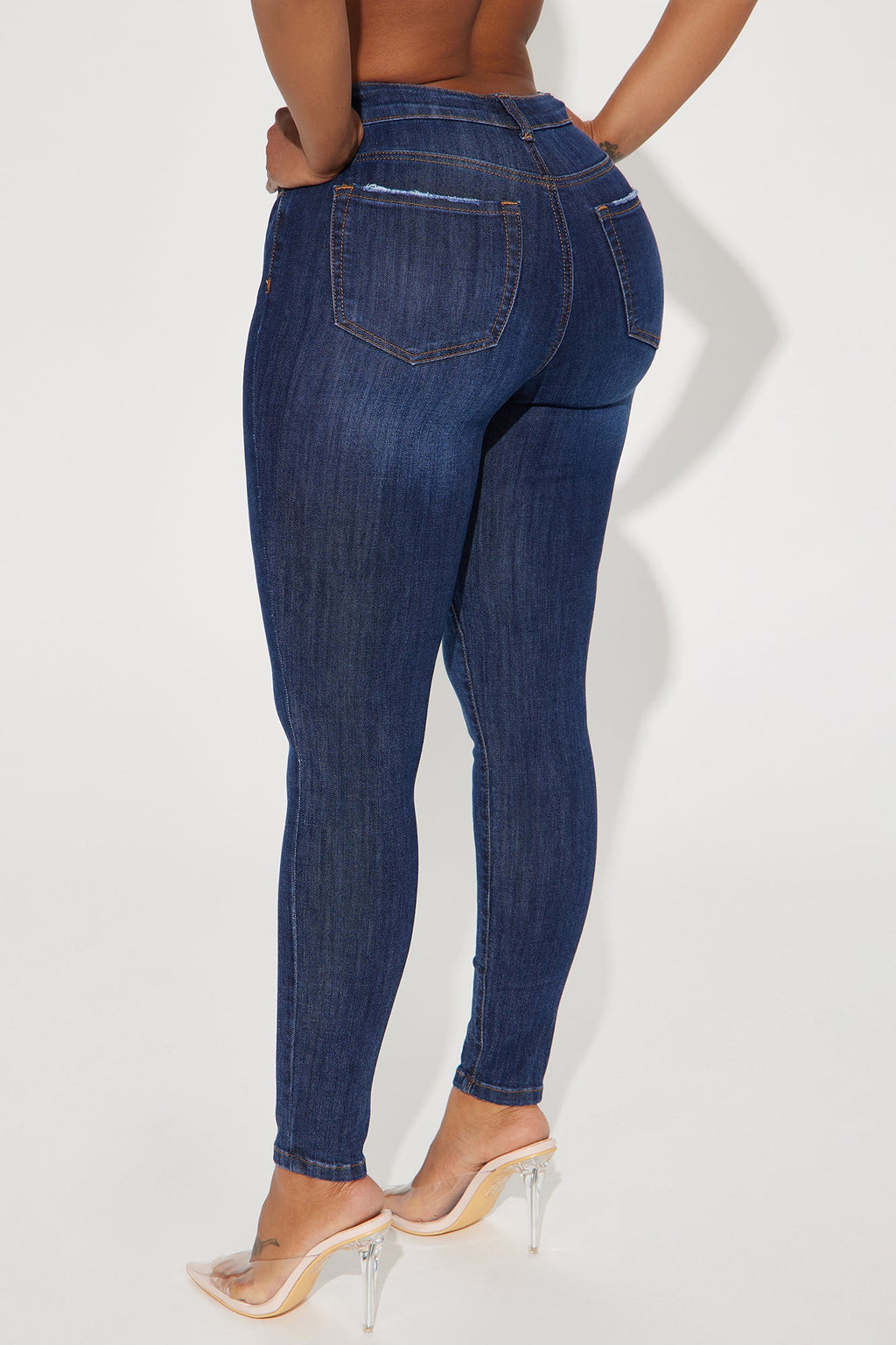 Top Of The Line Stretch Skinny Jeans - Dark Wash