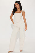 Karol Corset Pant Set - Cream