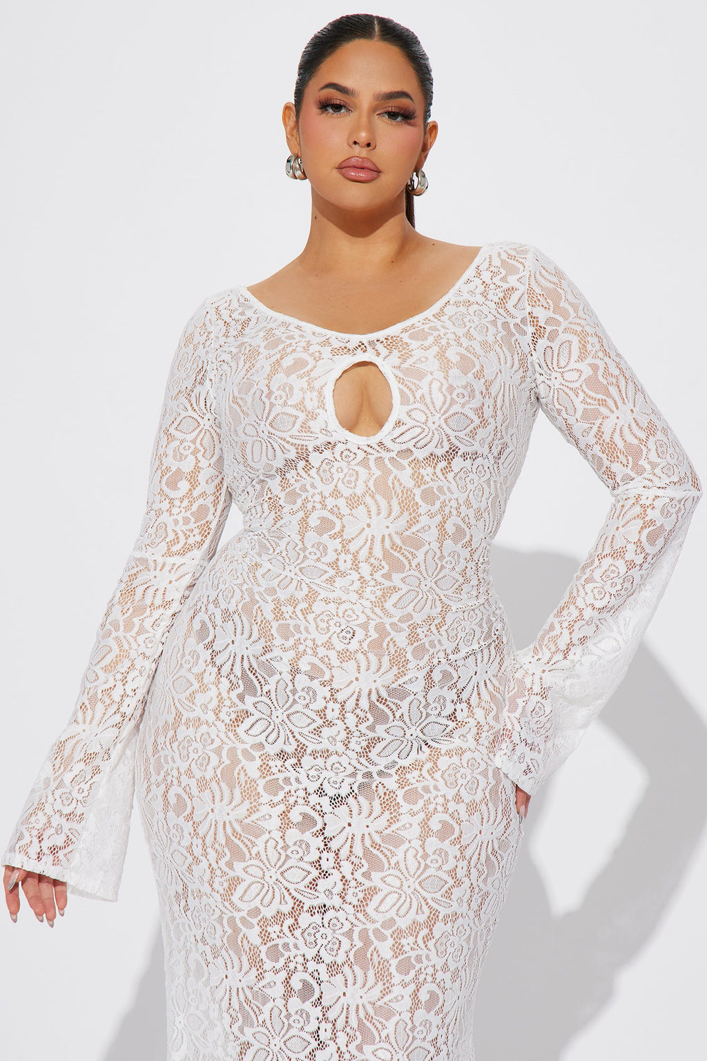 Cherie Lace Maxi Dress - White