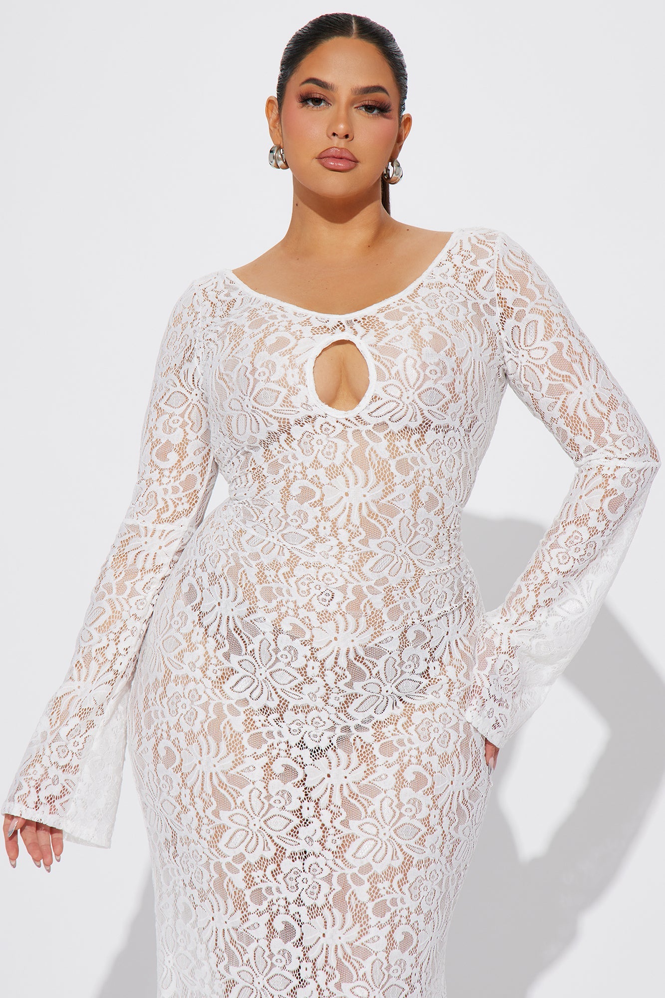 Cherie Lace Maxi Dress - White