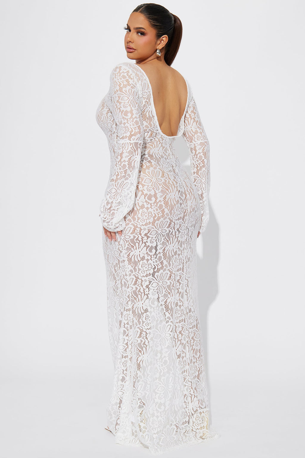 Cherie Lace Maxi Dress - White