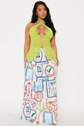 Take Me Away Tiered Maxi Skirt - Multi Color